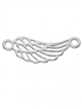 Symbolarmband Flügel mini an Elastikband in verschiedenen Farben und verschiedenen Oberflächen