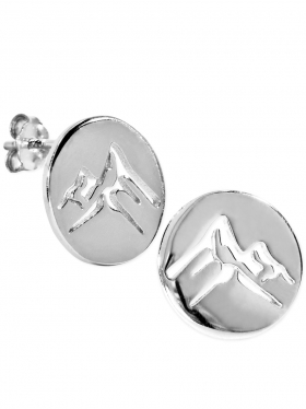 Ohstecker Berge (11 mm) in 925 Silber rhodiniert