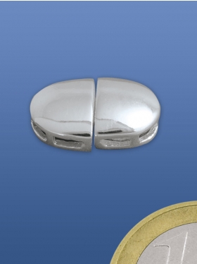 Magnetverschluss oval, 925 Silber