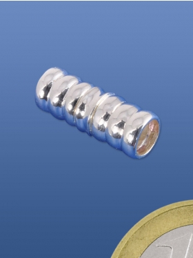 Magnet, Bajonettverschluss 17/6 mm, 925 Silber - VE 2 Stück