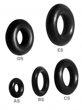 Stopper Ring, schwarz oder weiss, Kunststoff