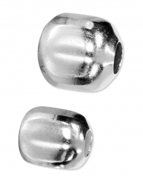 Würfelperle in verschiedenen Größen, 925 Silber