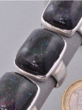 Opal schwarz, Ring, verschiedene Größen