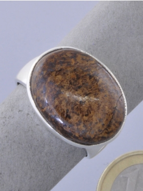 Bronzit, Ring, Größe 61, Unikat