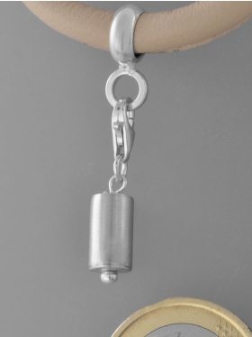 Charm mit Silberrohr, L. ca. 2,5 cm