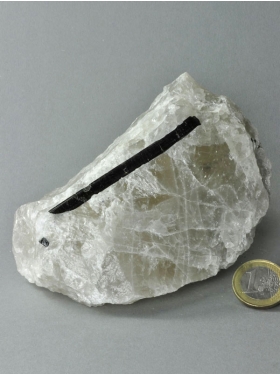 Turmalin in Quarz, Deko-Mineral, Unikat