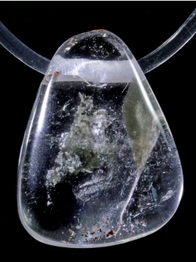 Bergkristall aus dem Salzburger Land, Anhänger gebohrt, Unikat