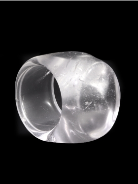 Bergkristall aus Brasilien, Steinring Gr. 51, Unikat