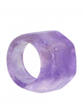 Amethyst from Brazil, stone ring size 52, unique