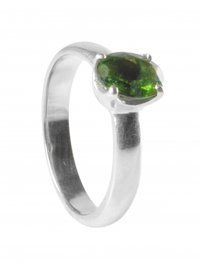 Turmalin grün, Ring, Größe 58, Unikat