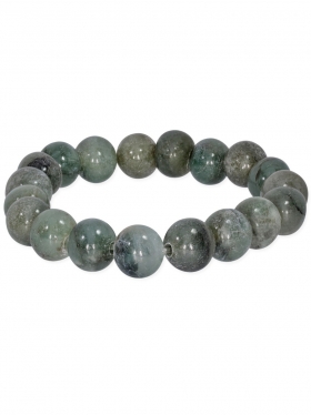 Jade aus Burma, Kugel ø 10-11 mm, Armband auf Elastikband