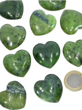 Jade Nephrite, deco-heart