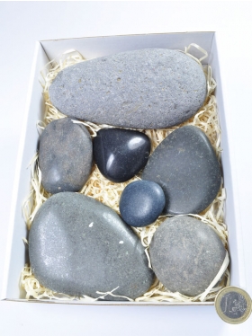 Massagestein "Hot Stone", Set, Box