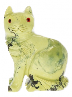 Serpentin aus Peru, Deko Katze, 1 Stück