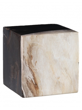 Versteinertes Holz, Deko-Würfel ca. 10 cm, Unikat