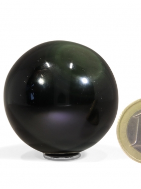 Rainbow Obsidian deco sphere ø 4 cm from Mexico, unique