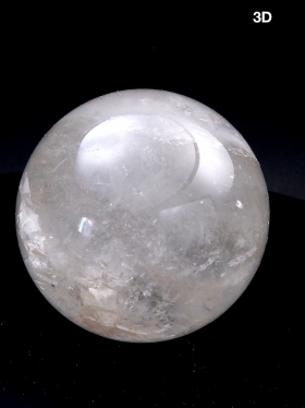 Bergkristall, Deko-Kugel ø 10,5 cm, Unikat