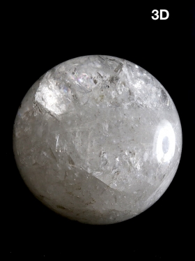 Bergkristall, Deko-Kugel ø 12 cm, Unikat