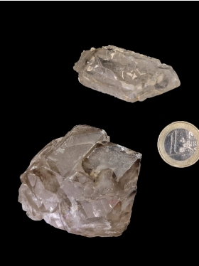 Skelettquarz (Elestial) aus Brasilien, Deko-Mineral, 2 Unikate
