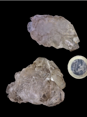 Skelettquarz (Elestial) aus Brasilien, Deko-Mineral, 2 Unikate
