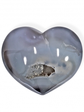 Achat Geoden Herz aus Brasilien, Unikat
