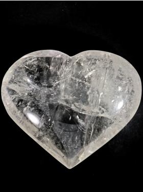 Bergkristall Deko Herz aus Brasilien, Unikat