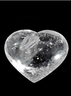 Bergkristall Deko Herz aus Brasilien, Unikat