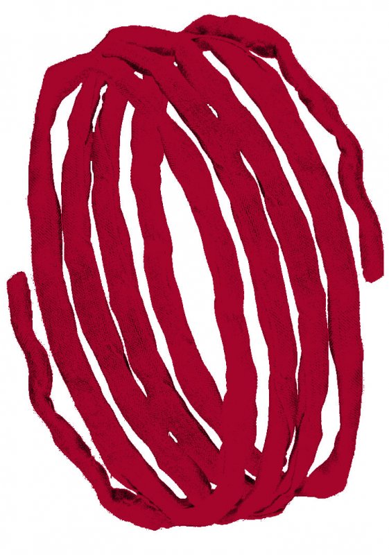Silk ribbons L 1 m - medium red (3)