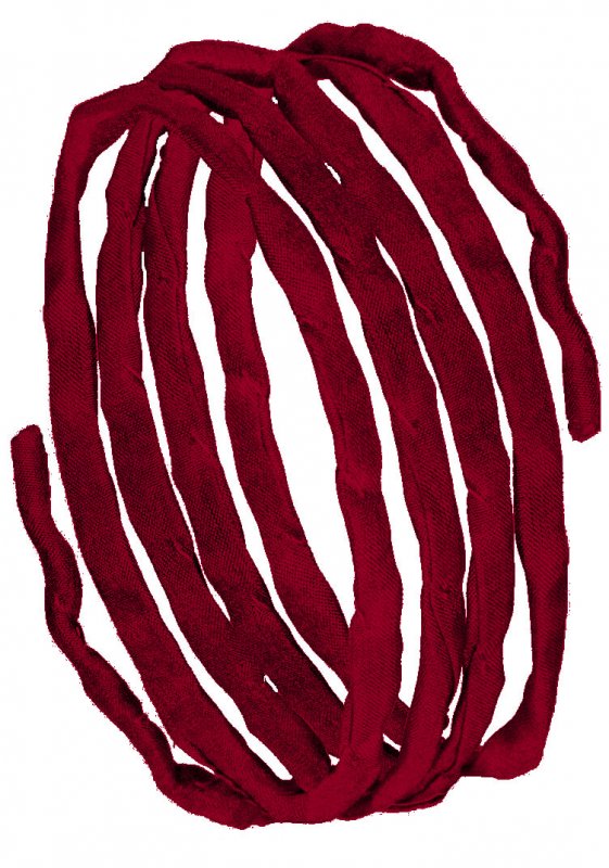 Silk ribbons L 1 m - dark red (4)