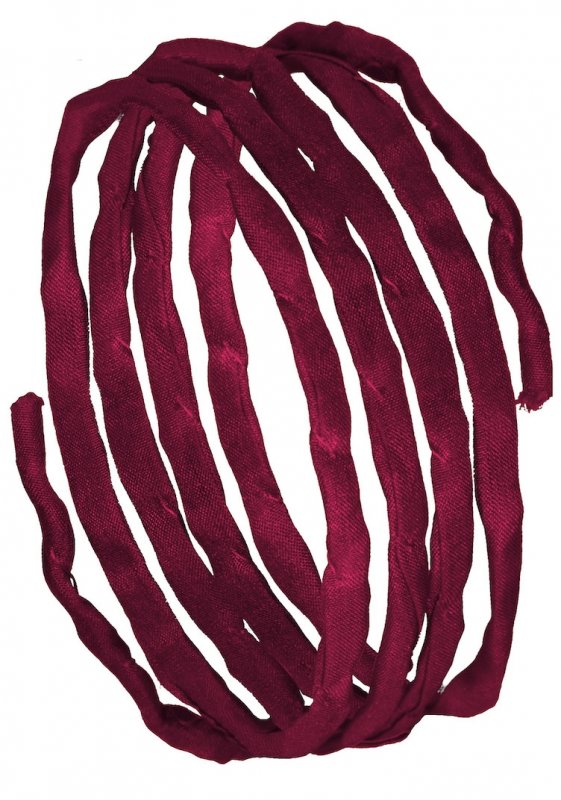 Silk ribbons L 1 m - wine red (5)