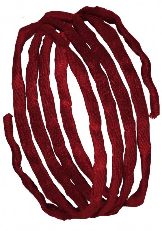 Seidenbänder L 1 m - dunkelrot (8)