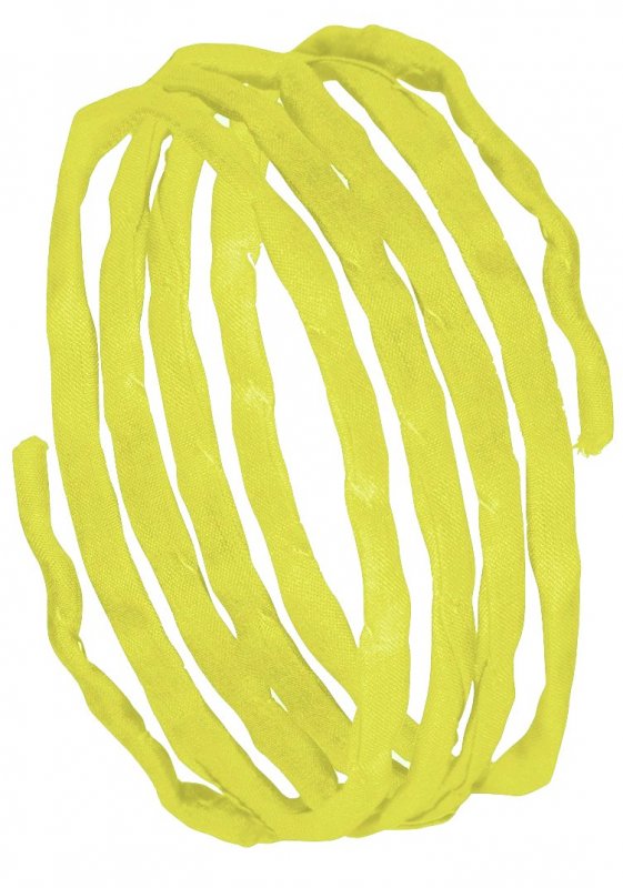 Silk ribbons L 1 m - yellow (77)