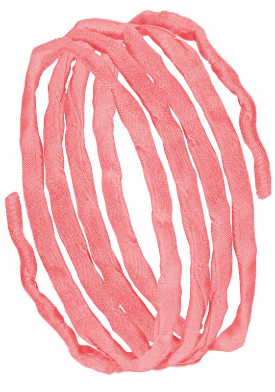 Silk ribbons L 1 m - light peach (81)