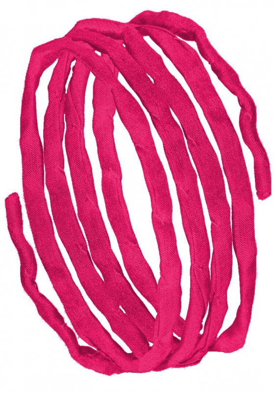 Silk ribbons L 1 m - strong pink (90)