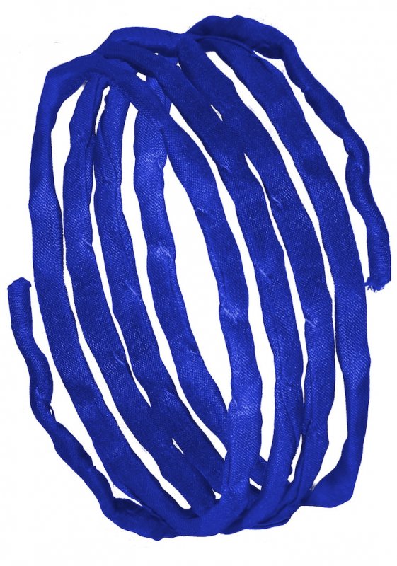 Silk ribbons L 1 m - royal blue (42)