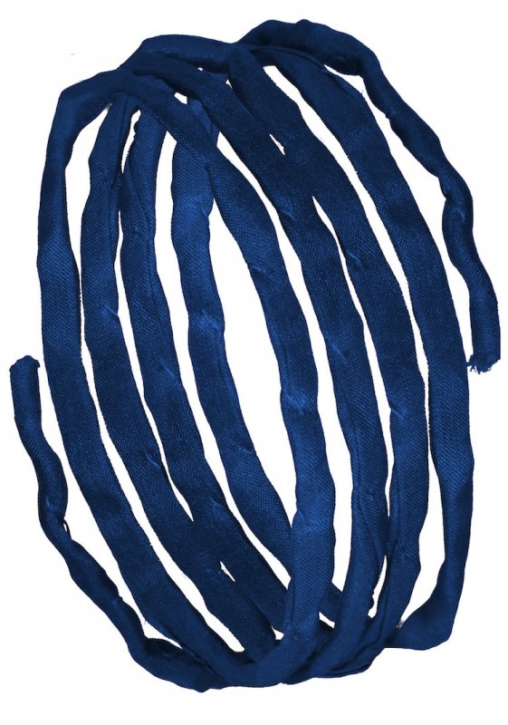 Silk ribbons L 1 m - navy blue (41)