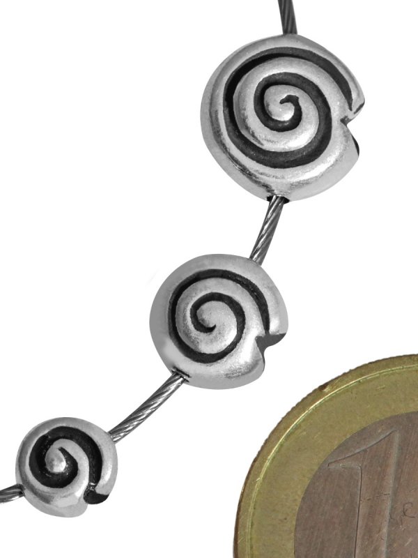 Snail mini ø 6 mm, silver