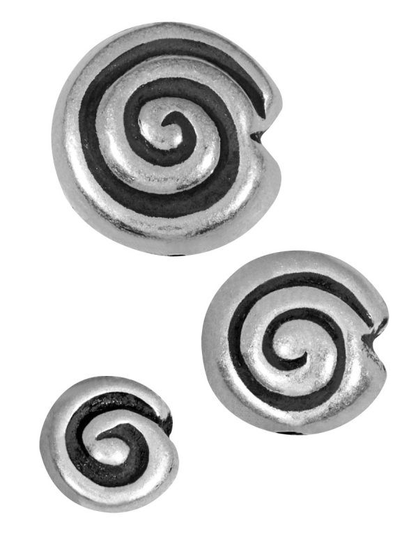 Snail mini ø 8 mm, silver
