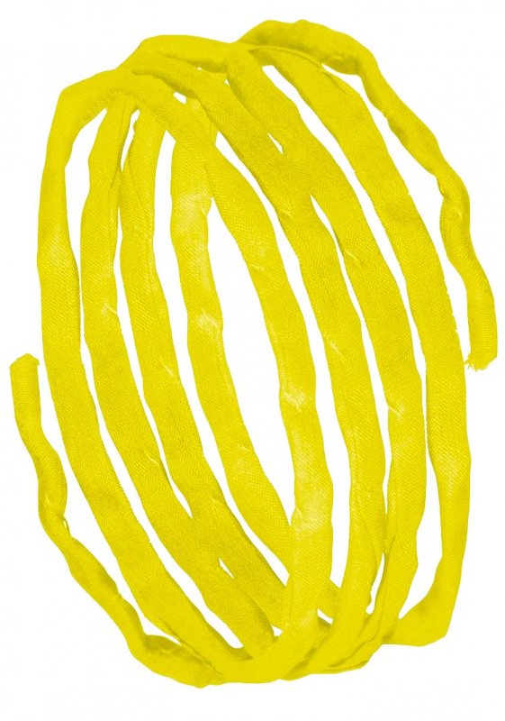 Silk ribbons L 1 m - yellow (75)