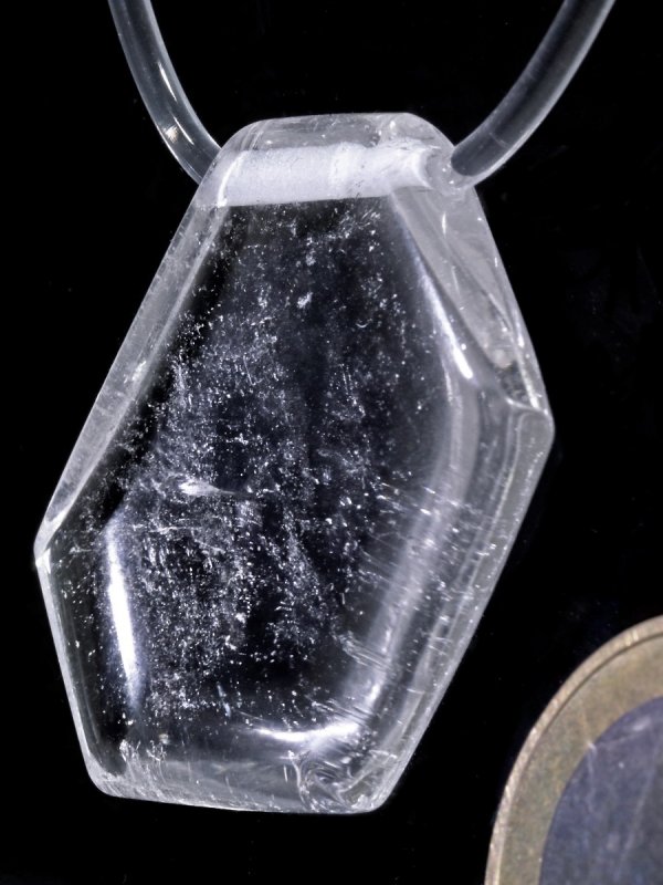 Bergkristall aus dem Salzburger Land, Anhänger gebohrt, Unikat