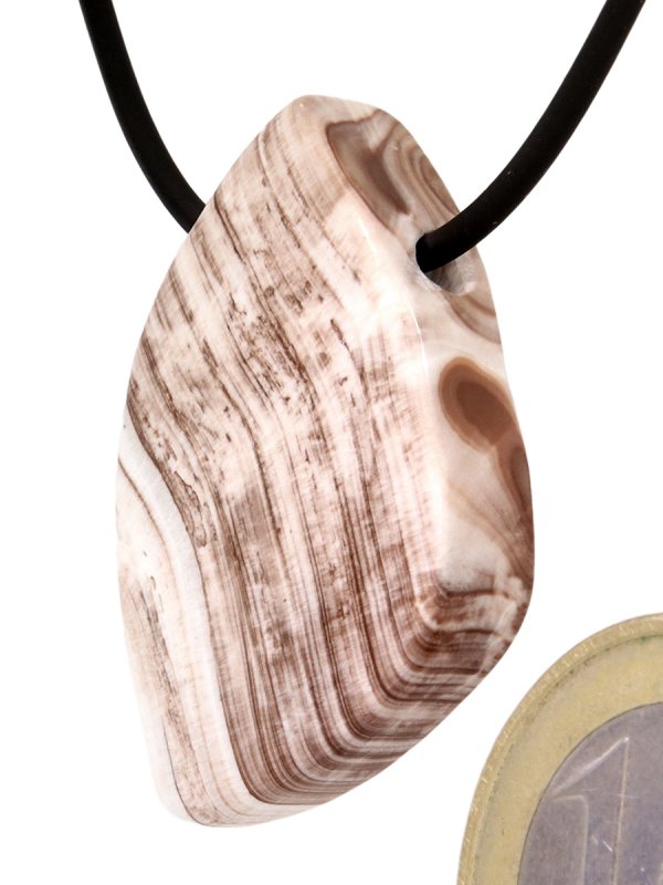 Aragonite (Erzbergit) from Styria, drilled pendant, unique