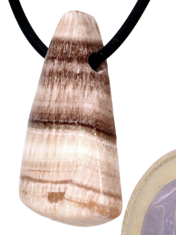 Aragonite (Erzbergit) from Styria, drilled pendant, unique