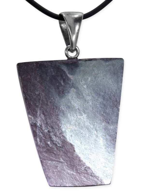 Pyrite Schist from Switzerland, pendant with loop, unique