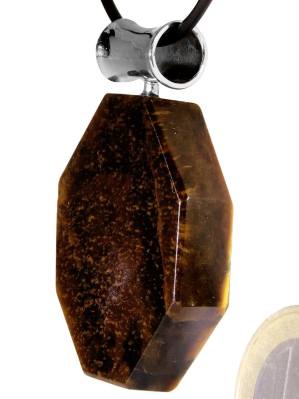 Golden Tigereye from South Africa, pendant with loop, unique