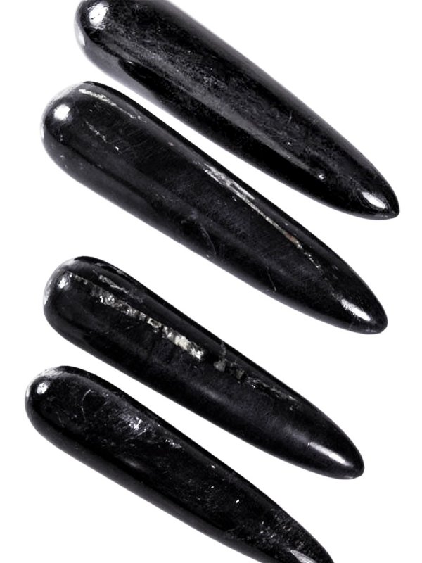 Black tourmaline from Brazil, massage-stick in different sizes
