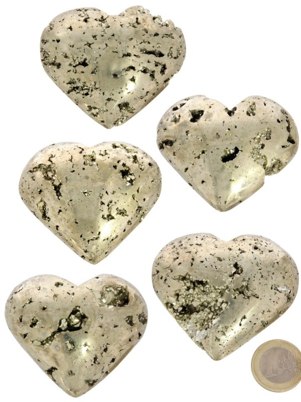 Pyrite decorative heart from Peru, size XL