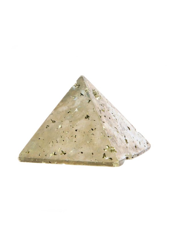 Pyrite deco pyramid from Peru, size S