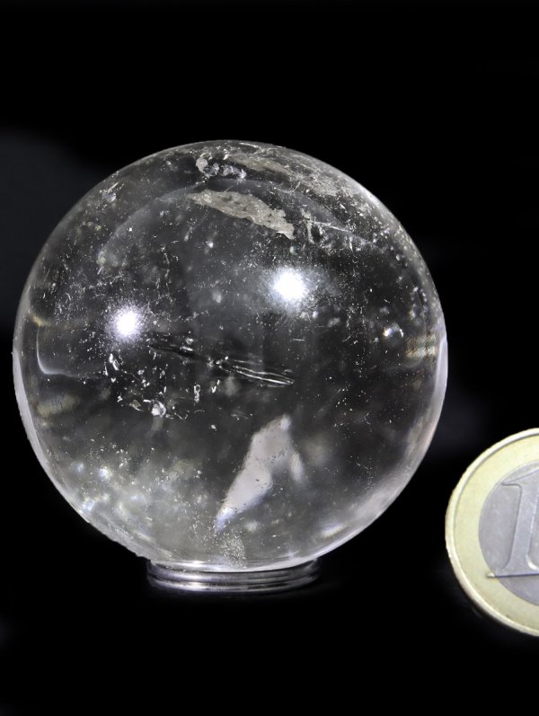 Rock Crystal deco sphere ø 5 cm from Brazil, unique