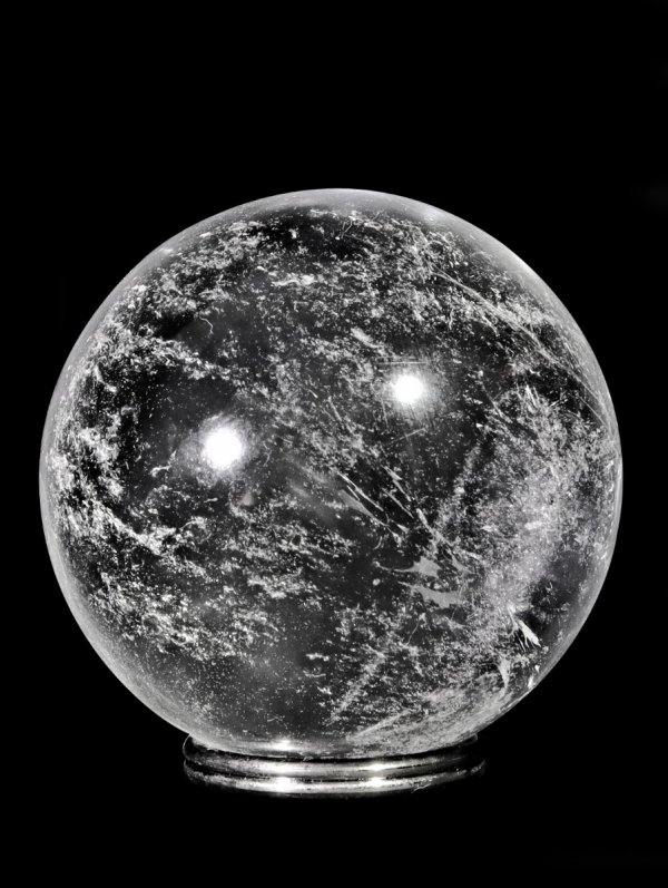 Rock Crystal deco sphere ø 3,8 cm from Brazil, unique