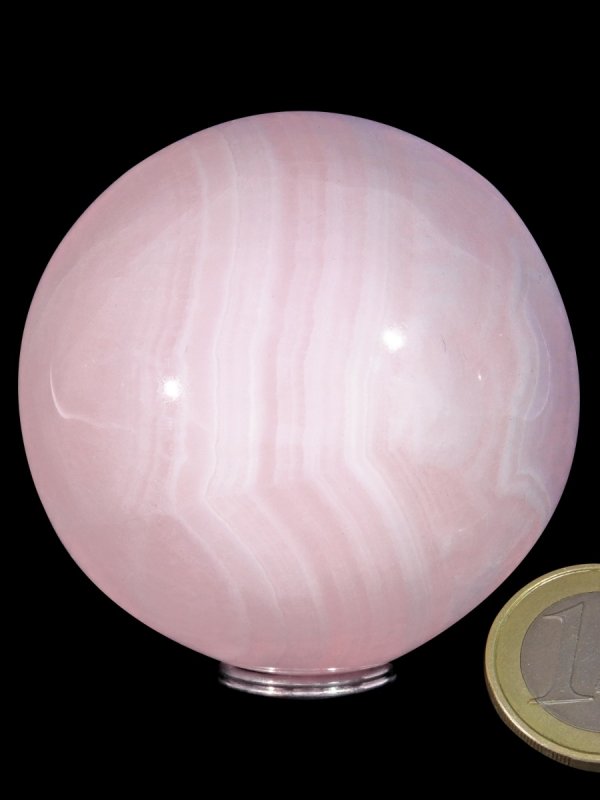 Mangano Calcite deco sphere ø 6 cm from Brazil, unique